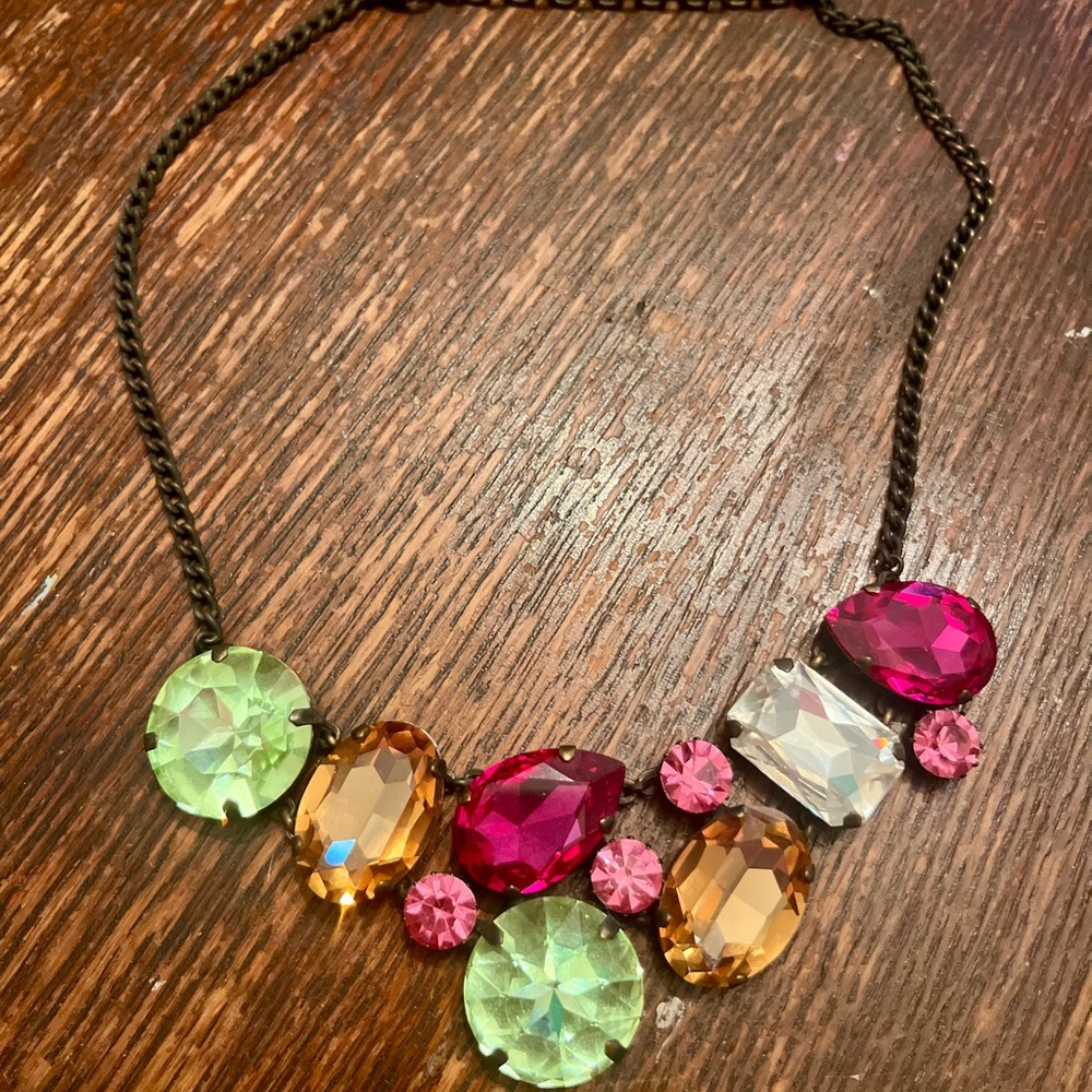 Multicolor Statement Necklace - image 1